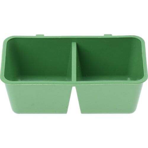 10 Pack Food Water Plastic Bowl Cups Parrot Bird Pigeons Feeding Cup Finch Parakeet Cage Accessories