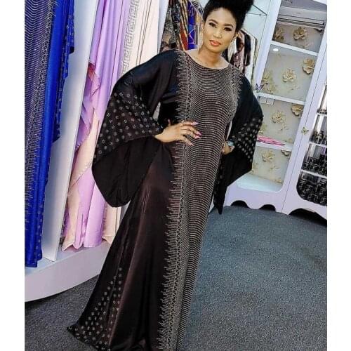 2020 Africa Clothing African Maxi Dresses For Women Muslim Long Dress High Quality Length Fashion African Dress For Lady Robe