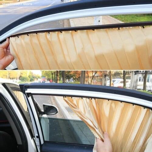 Car Side Window Sun Shade Cover Anti UV Protection Curtain Retractable Folding For Mitsubishi Asx 2013-2018 2019 2020 2021