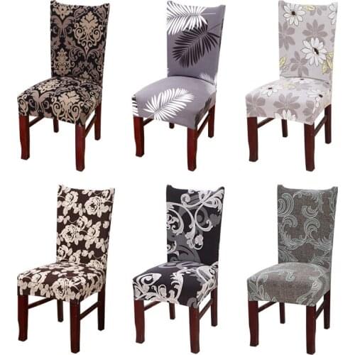 Spandex Printing Chair Cover Dining Seat Chair Covers Case for Kitchen Banquet Restaurant Party Hotel Wedding