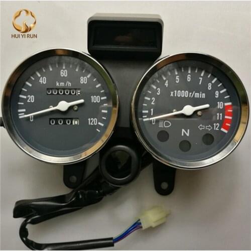 Readable Speedometer Gauge Panel Motorcycle Odometer Instrument LED KM/H Racer ATV for GS