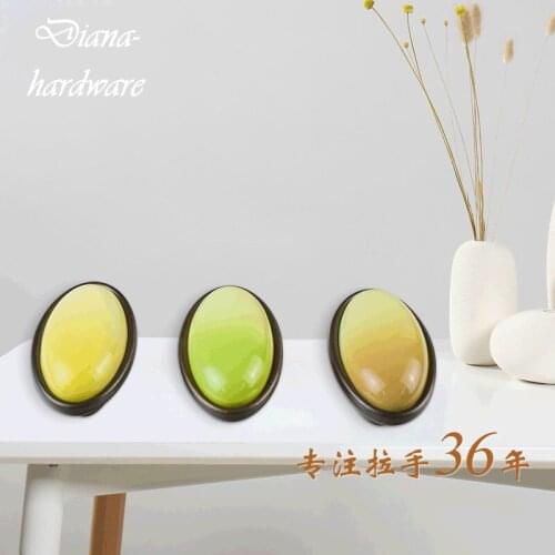 Colorful Ceramic Handles Drawer Knobs Cabinet Knob Door Handles Single Hole Cupboard Handles With Screws Furniture Pulls Knobs