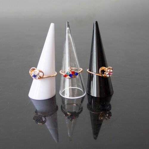 Jewelry Display Stand Ring Display Stand with Round Bottom Microfiber Jewelry Holder Jewelry Organizer for Shop Showcase