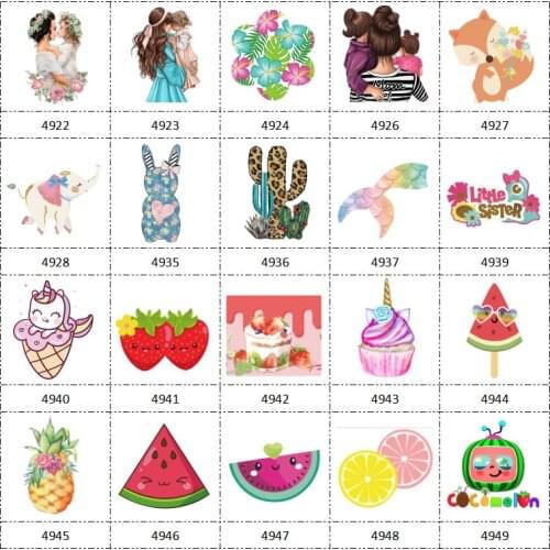 HSDCraft Free Shipping 30 pcs Planar Resin Cartoon Series for Diy for Mothers Day Summer Fruit Flower Animal Watermelon Cake