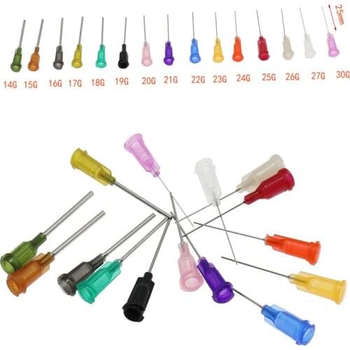 50pcs /Set Dispensing Needle Welding Fluxes For Welding Tools Suitable All Glue Liquid Solder Paste Adhesive Dispenser Needle