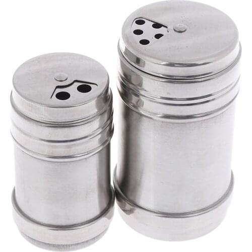 Outdoor BBQ ToolStainless steel Spice Shaker Jar Sugar Salt Pepper Herbs Toothpick Storage Bottle for Outdoor Camping Picnic