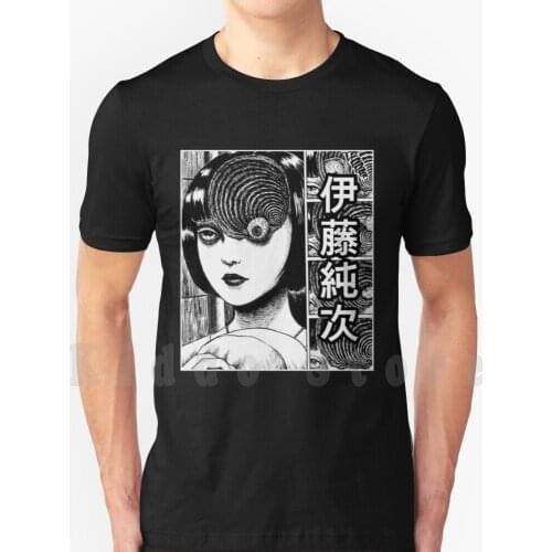 Junji Ito Collection Uzumaki T Shirt Cotton Men Diy Print Cool Tee Junji Tags Tomie Ito Junji Ito Horror Ghost Demon Girls Cute