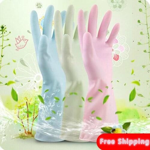 Kitchen Accessories Thickening Skin Care Super Clean Household Gloves Tea Tree Oil Dishwashing Gloves Clothes Waterproof Gloves