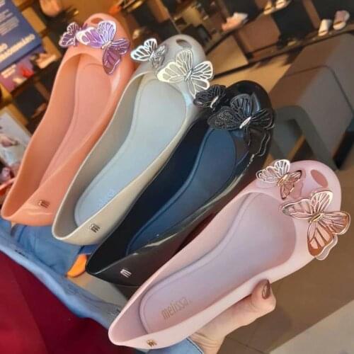Mini Melissa Ultragirl Fly Girl Jelly Shoes Sandals 2020 NEW Baby Shoes Soft Bottom Melissa Sandals For Kids Non-slip HMI003
