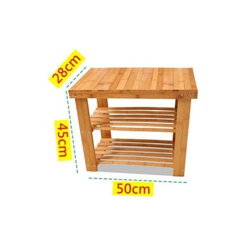 Bamboo wood multilayer shelf storage rack simple shoes shoe modern minimalist shoe made of bamboo
