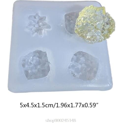 Simulation Stone Crystal Epoxy Resin Mold Decorations Pendant Chocolate Cake Silicone Mould DIY O23 20 Dropshipping