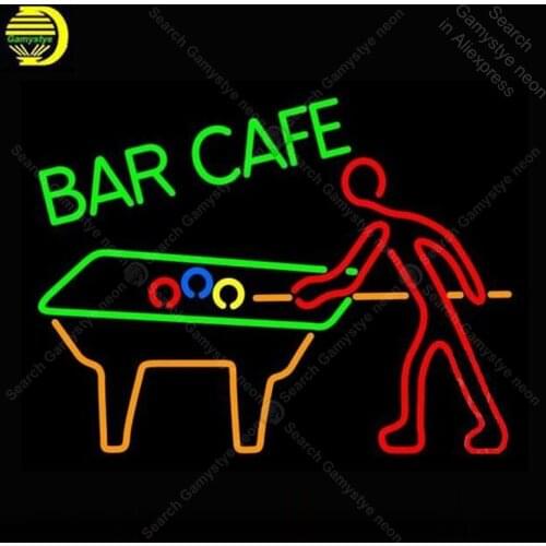 Neon Sign for Bar Cafe With Pool MAN Neon Bulb sign handcraft Beer bar club pub glass neon signboard Decorate Hotel GAME ROOM