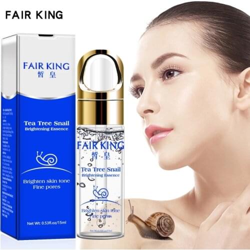 NEW FAIR KING Tea Tree Hyaluronic acid Snail Plant Extract Face Serum Whitening Blemish Serum Ampoules Anti-acne Rejuvenation