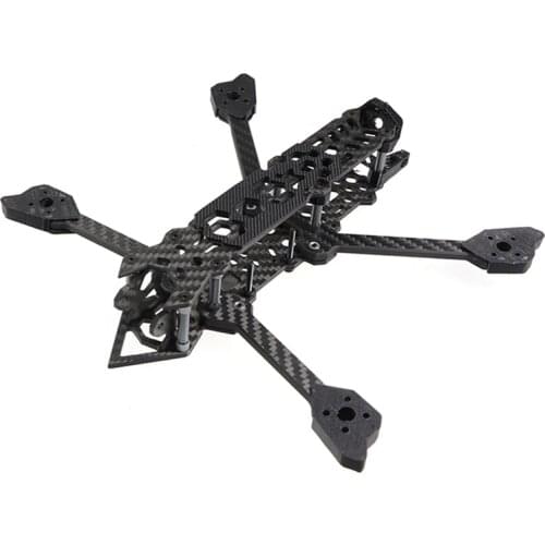 Assassin 222mm 5.1inch Carbon Fiber Freestyle FPV Frames Low Gravity Fits 20/30.5mm Stack for RC FPV Racing Freestyle 4/6S Drone