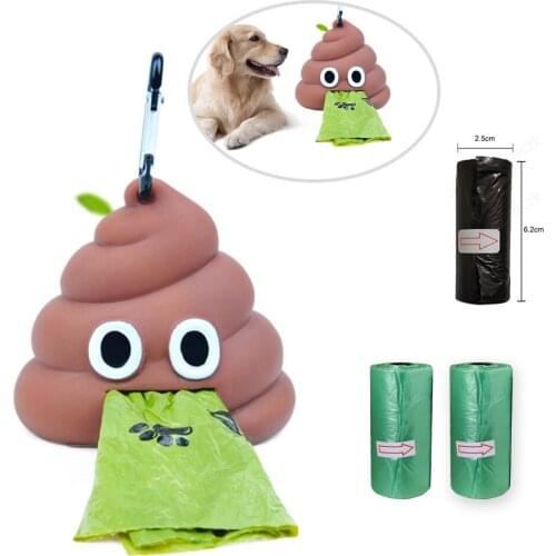 Outdoor Portable Waste Bag Dispenser Brown Carrier Dog Poop Bag For Dog Cat Trash Cleaning Holder Storage Box Fits For Pet Leash