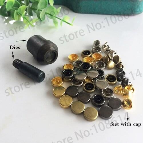 Mini press machine dies for height cap rivets using for Clothing Leather Decoration garment Apparel Sewing & Fabric