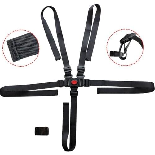 5 Points Safety Belt For Dinner Chair Baby Stroller Stitches Harness Quality Fabric Buckle Length Adjustable Universal Type