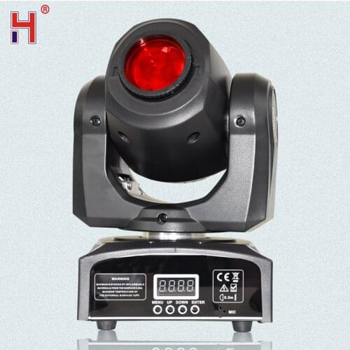 LED Spot Mini Moving Head Light 30W DMX DJ 7 Gobos Effect Stage Lights For Home Party Bar Disco Dance Floor