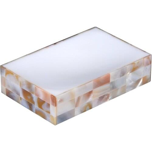 Simple Hotel Natural Shell Bathroom Soap Plate Custom Processed Bathroom Decoration