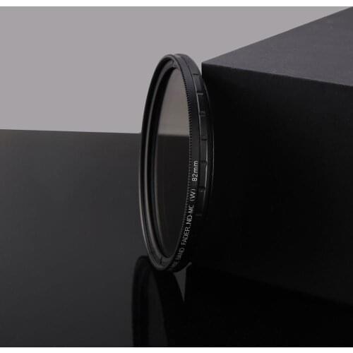 FOTGA 82mm Ultra Slim ND2-400 Fader Variable Neutral Density ND Filter 82 mm for DSLR Lens Adjustable ND2 ND4 ND8 to ND400