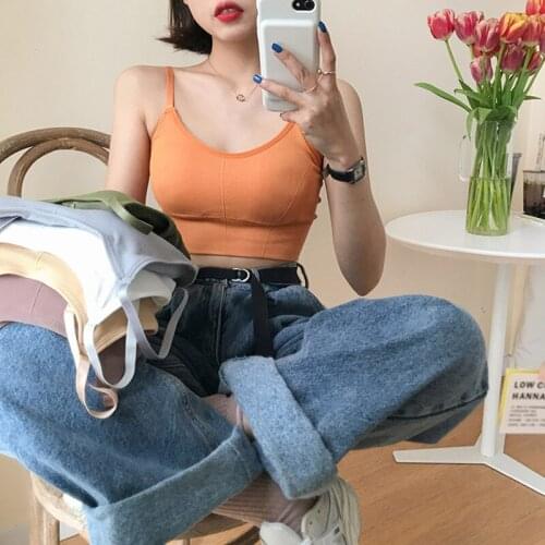 Women Clothing Tops Women Sexy Slim Sleeveless Tank Tops Vest Short Design Crop Top for Ladies Fitness Vest