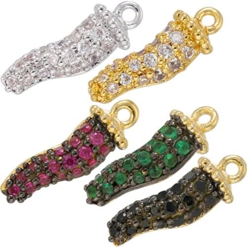 ZHUKOU 2021 NEW Pepper charms Cute Pendant for DIY handmade earrings jewelry accessories making findings wholesale VD864