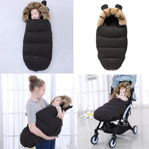 1pc/lot Winter Autumn Baby Infant Warm Sleeping Bag Baby Stroller Travel Sleeping Bag Waterproof