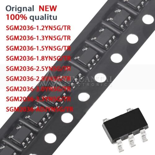 10pcs/lot SGM2036-1.2 SGM2036-1.3 SGM2036-1.5 SGM2036-1.8 SGM2036-2.5 SGM2036-2.8 SGM2036-3.0 SGM2036-3.3 SGM2036-ADJ YN5G/TR