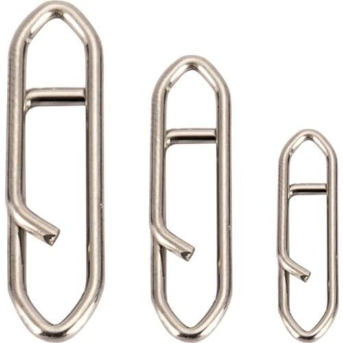 100PCS/pack Fishing Hook & Line Centering Pin Stainless Steel Fishing Hook Rig Fixed Tool S/M/L Size Fishing Accessories