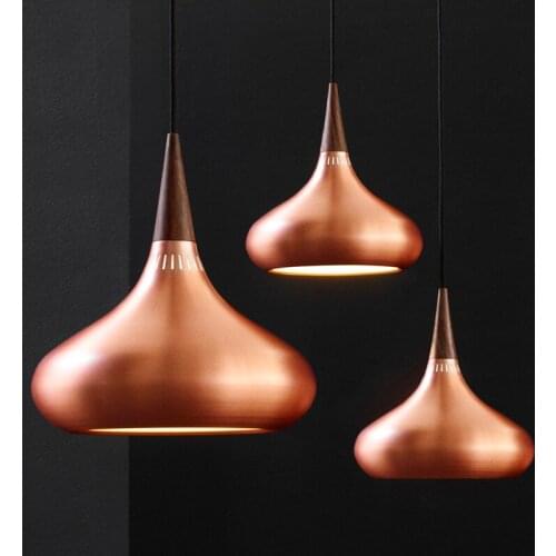 2016 NEW lamps pendant lights design Wood and aluminum lamp restaurant bar coffee dining room LED hanging light fixture