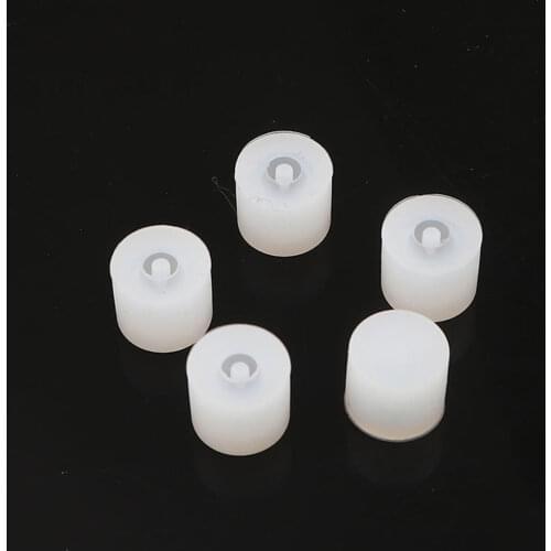 5 PCs Cylinder Silicone Resin Molds For Jewelry Making White Accessories DIY Tools 13mm x 11mm