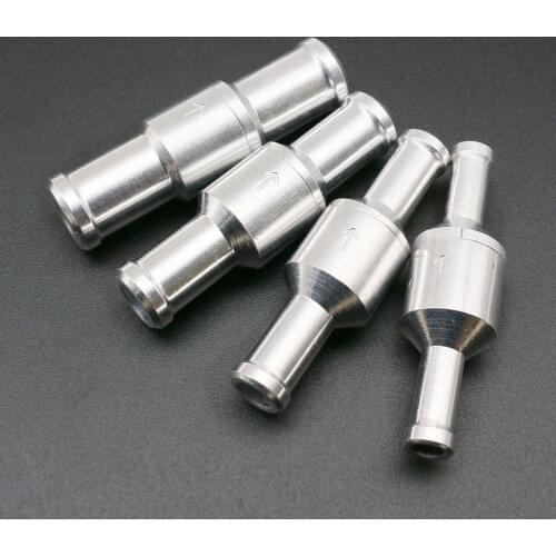 6/8/10/12mm Aluminium Inline Non-Return One-Way Check Valve Brake Servo Booster Fuel/Water/Gas/Air/Vacuum Aluminum Hose