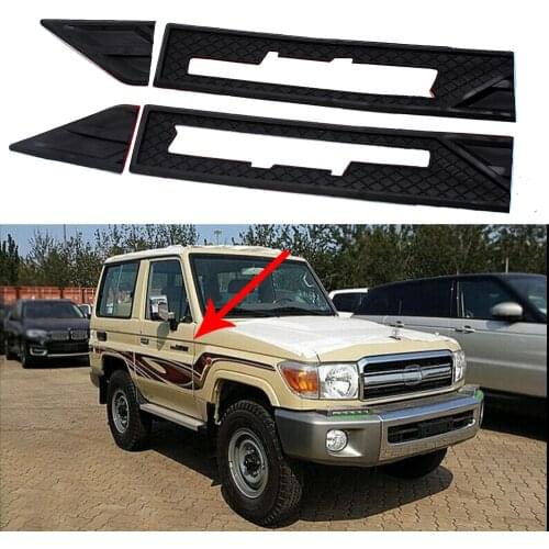 Car kit Side Mark Trims Body Fender For Toyota Land Cruiser LC70 LC76 LC78 LC79 LC71 FJ70 FJ76 Side Fender Trim Logo Frame Cover