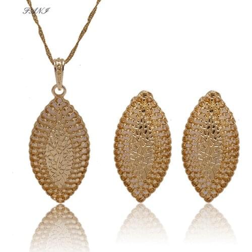 Fani Jewelry Fashion Trendy Anchor Alloy Jewelry Set For Women Gift Earrings Necklace Pendant For Party Birthday Dubai Trendy