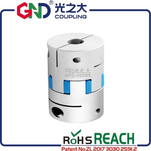 GND coupling stepper motor GND D30 L40 hole minimum 5mm maximum 16mm plum shaped clamp shaft coupler for servo motor