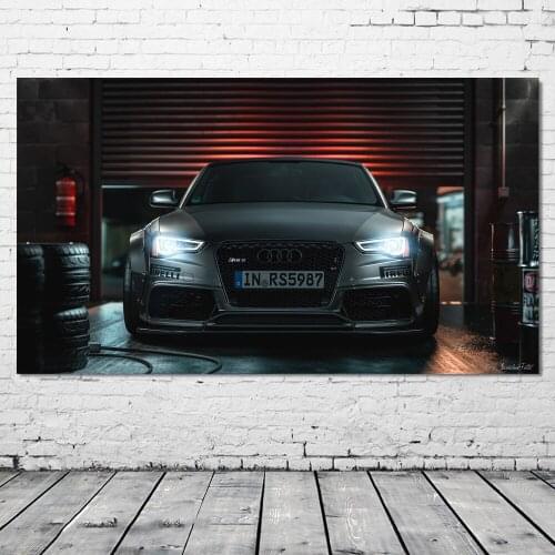 Modern Home Decorations Painting Wall Art Vehicles Modified car RS 5 Wide Body Sports Car Picture Canvas Art Posters and Prints