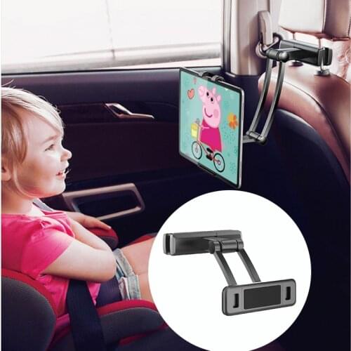Car Tablet Computer Bracket Mobile Phone Fixed Bracket Children Rear Seat Car Mercedes Benz Seat Back Head Rest Support Frame