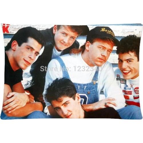 Cool Pillowcase New Kids on the Block Boy Band Music Style Pillow Case (Twin Sides)(20x30 Inch)