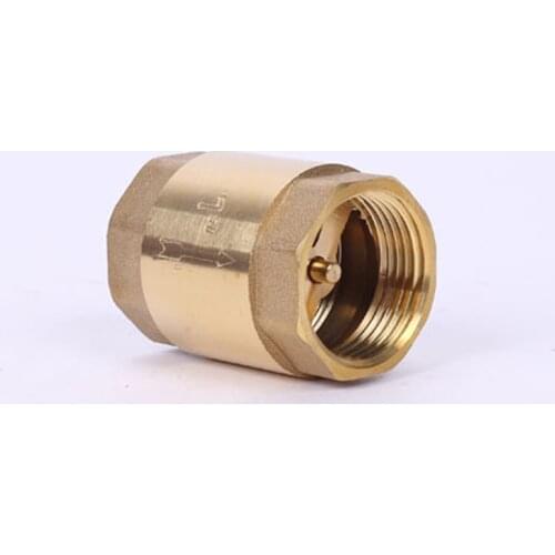 Brass In-line Spring Check Valve Thread One Way Check Valve for Liquid Gas AUG889