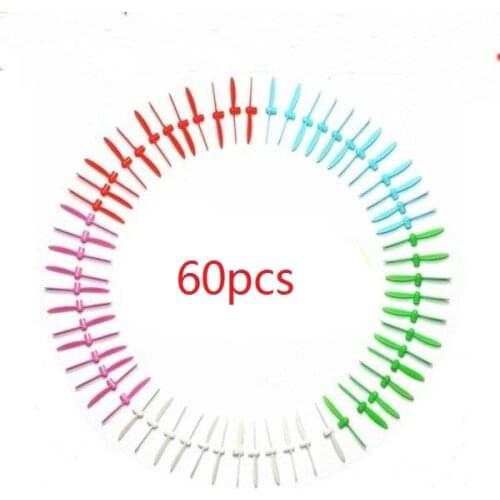 NEW 15set=60pcs Cheerson CX-10 CX-10W CX-10D CX-10WD-T Blades Propellers Parts for Mini RC UFO Quadcopter-5 Colors