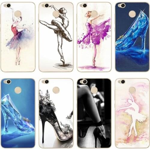 Fashion High heels heeled shoes ballerina Cover TPU Phone Case For redmi4A 4X 5 5a 5Plus note4 4X 5 for xiaomi4 5 6X note3 miX2S