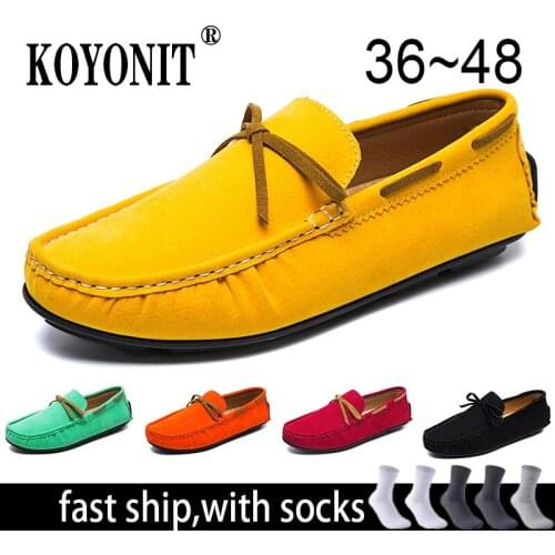 Men Shoes Loafers Man 2021 Summer New Luxury Fashion Boat Shoes Men Brand Man Moccasins Comfy Suede Leather Men Casual Shoes