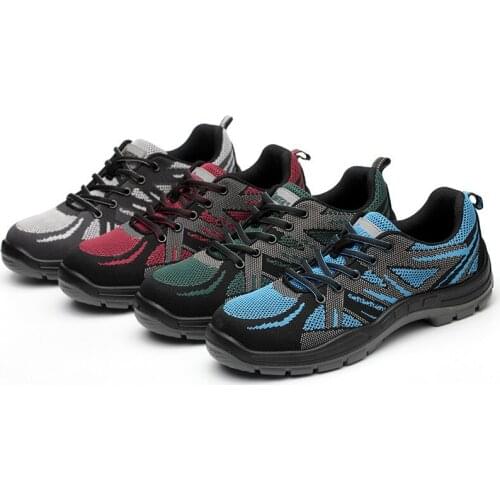 2019 New Mens Outdoor Breathable Steel Toe Protective Work Shoes Men Steel Mid Sole Indestructible Puncture Proof Safety Shoes