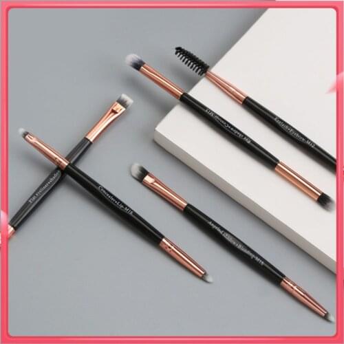 MAANGE 5pcs Makeup Brush Sets Eyebrow Brush Eye Brushes Set Eyeshadow Mascara Blending Pencil Brush Portable Powder Brush Tool