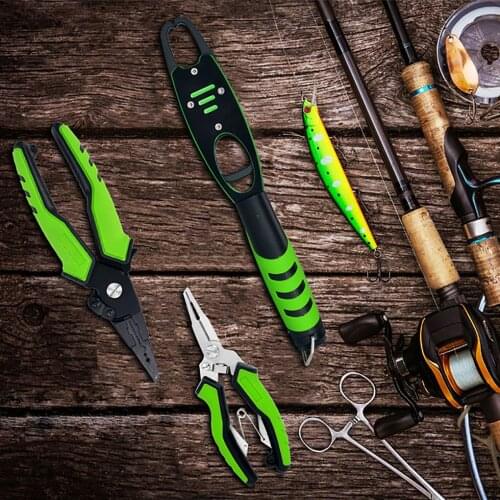 Aluminum Alloy Fishing Pliers Grip Set Split Ring Cutters Line Hook Recover Fishing Tackle High Quality Fishing Tool