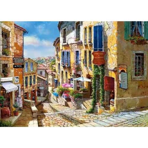 GATYZTORY Frame Quiet Alley Landscape DIY Painting By Numbers Kits Modern Wall Art Canvas Painting For Home Decor 40x50cm Gift