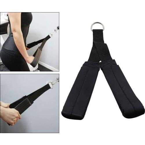 Triceps Strap Comfort Padded Grip Support Ab Crunch Straps Cable Pull Down Abdominal Chinning Bar Gym Triceps Strap Attachment