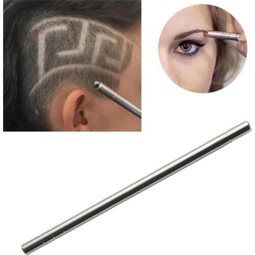 Pro Hair Engraving Pen Hair Trimmers DIY Hairstyle Salon Magic Engraved Stainless Steel Pen Barber Hairdressing Scissors
