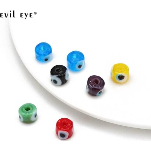 EVIL EYE 20pcs/lot Multi Color Red Blue Turkish Evil Eye Beads for Bracelet Necklace Handmade Jewelry Making Accessories BD469