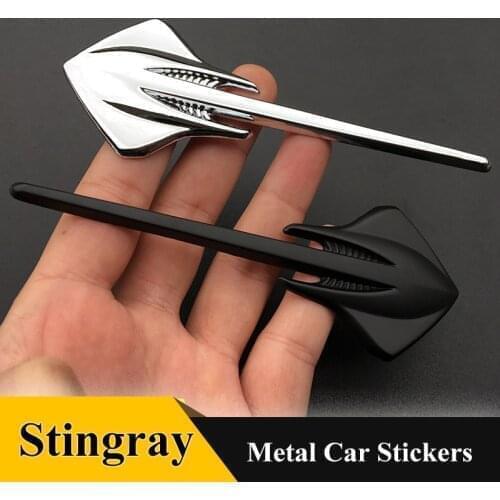 Stingray 3D Metal Car sticker Auto Grille Badge For Mercedes Benz Toyota Highlander BMW HONDA VW Car Styling Accessories